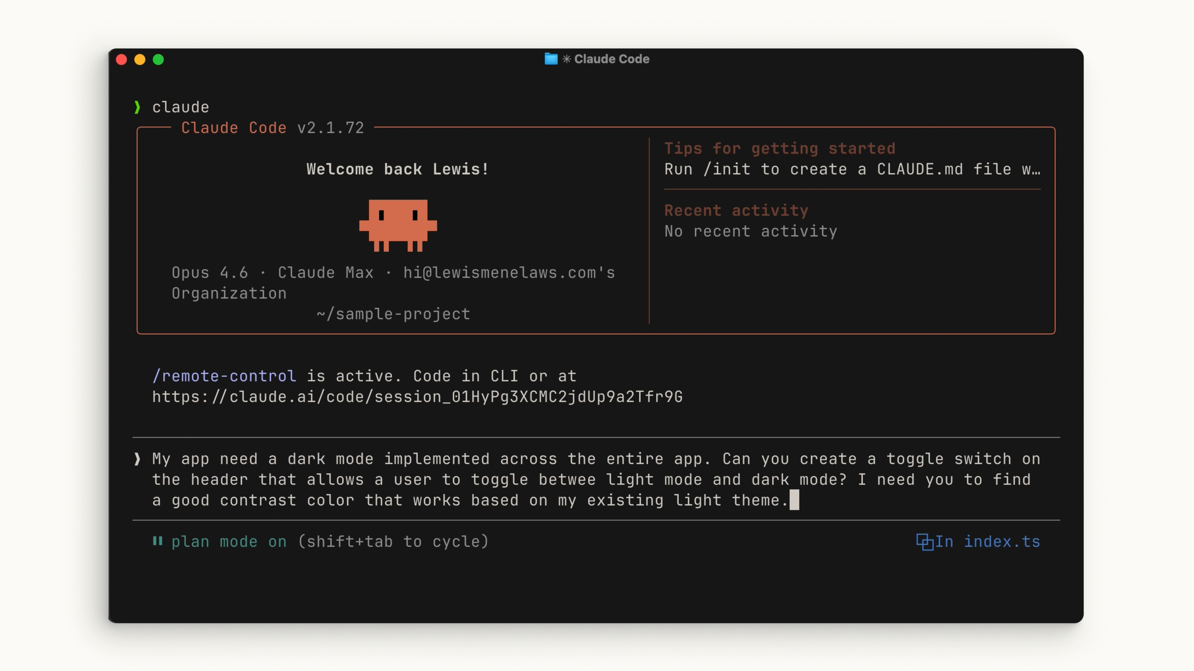 Example Task
